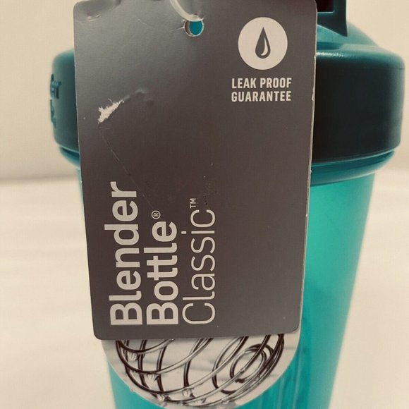 BlenderBottle Classic 20oz Shaker Bottle - Teal w Mixer Ball NEW - Picture 4 of 5